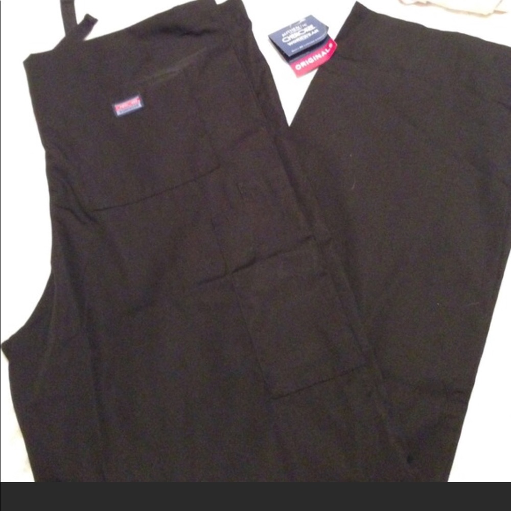 Black scrub pants - cargo